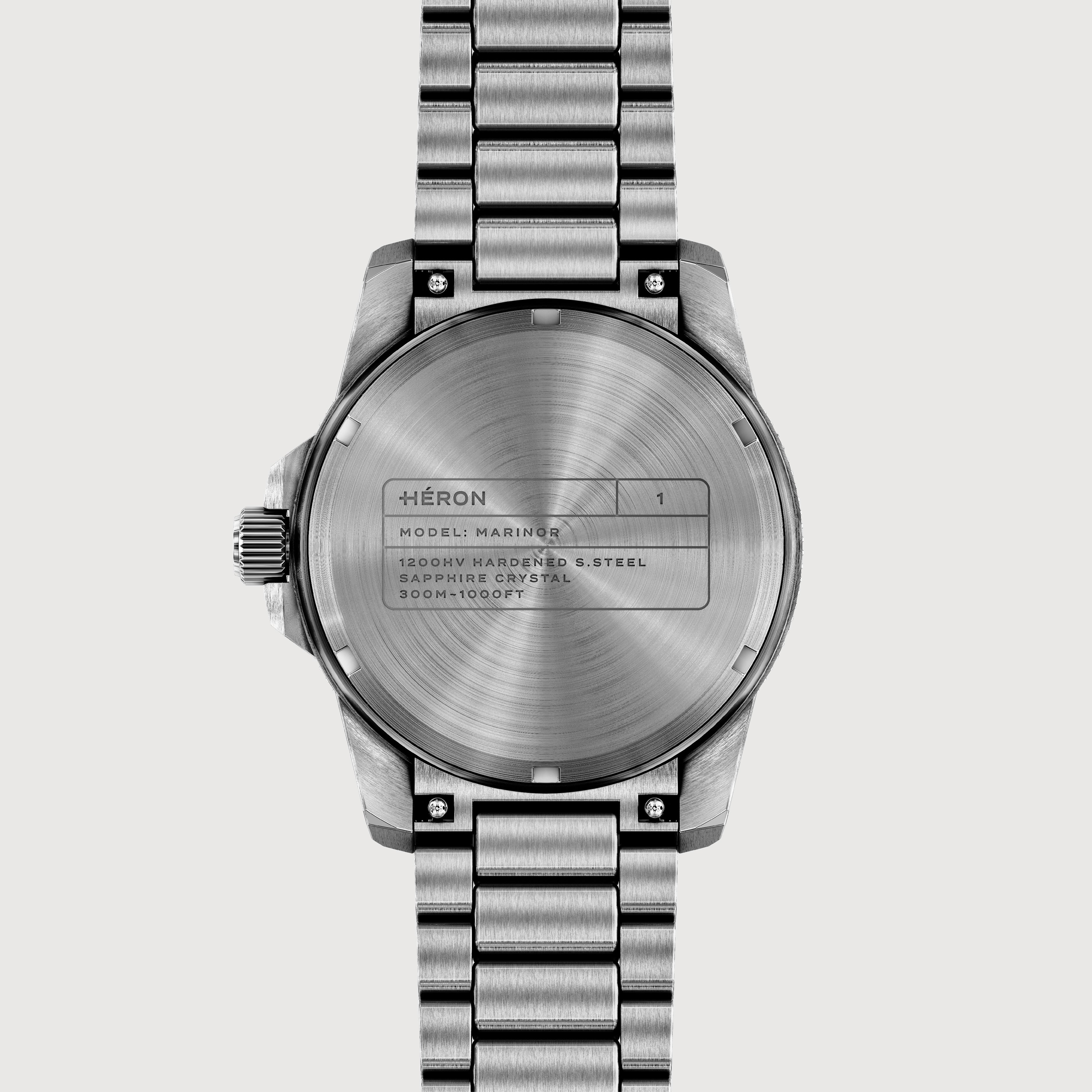 Marinor - Ghost | Scratch-Resistant Steel Dive Watch – Héron