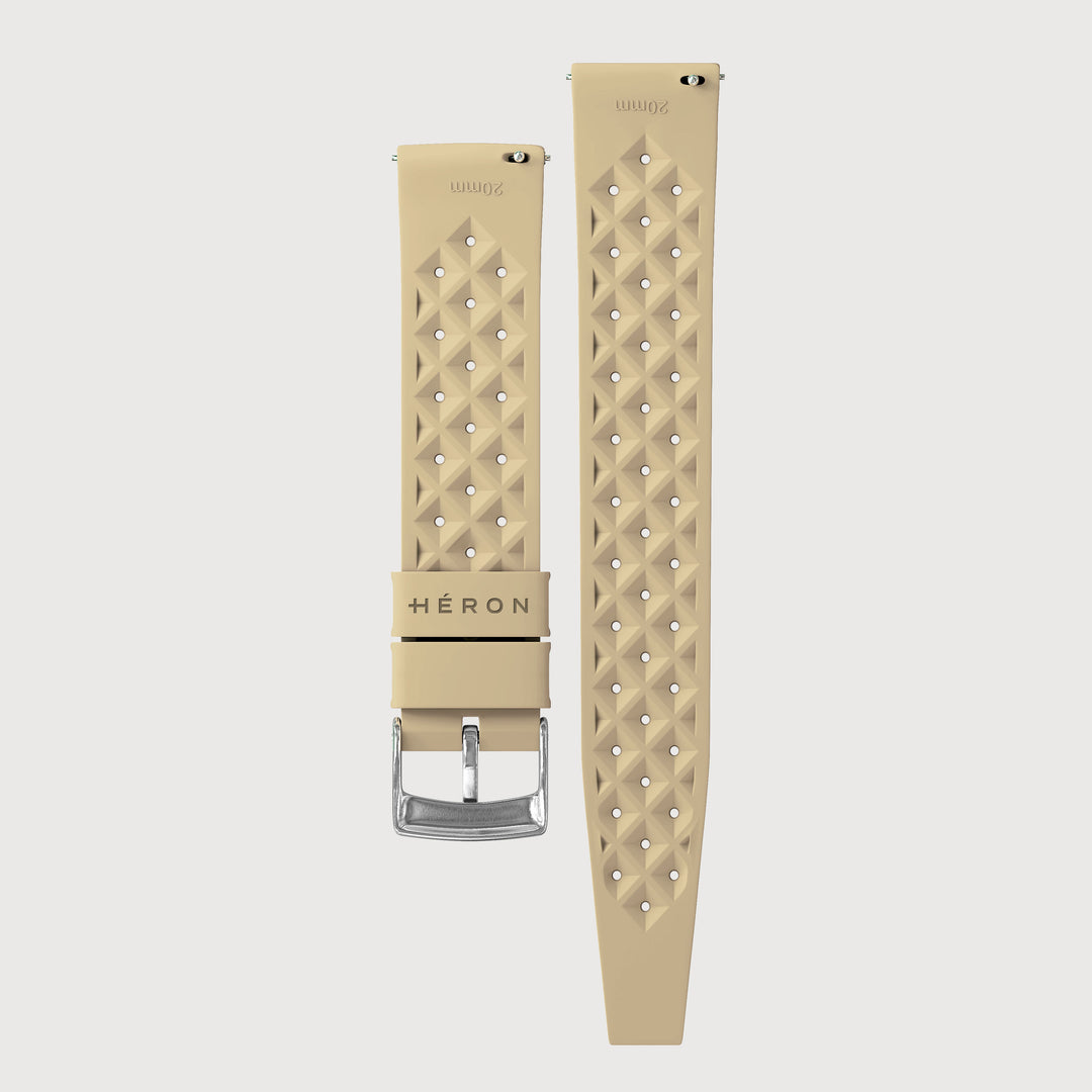 FKM Tropical Rubber Strap — Beige