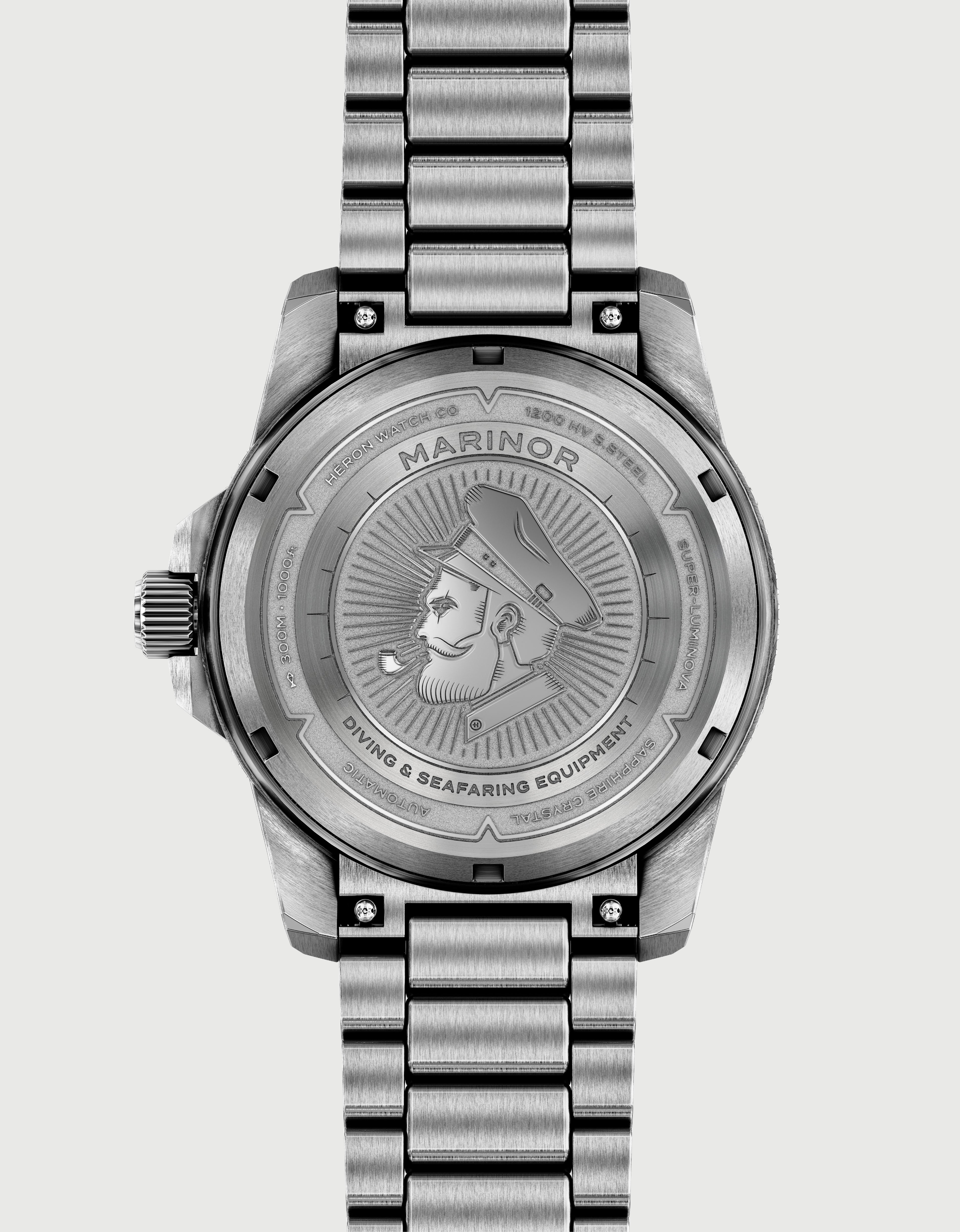 Marinor - Atlantic Blue | Virtually Scratch-Proof – Héron Watches Inc.