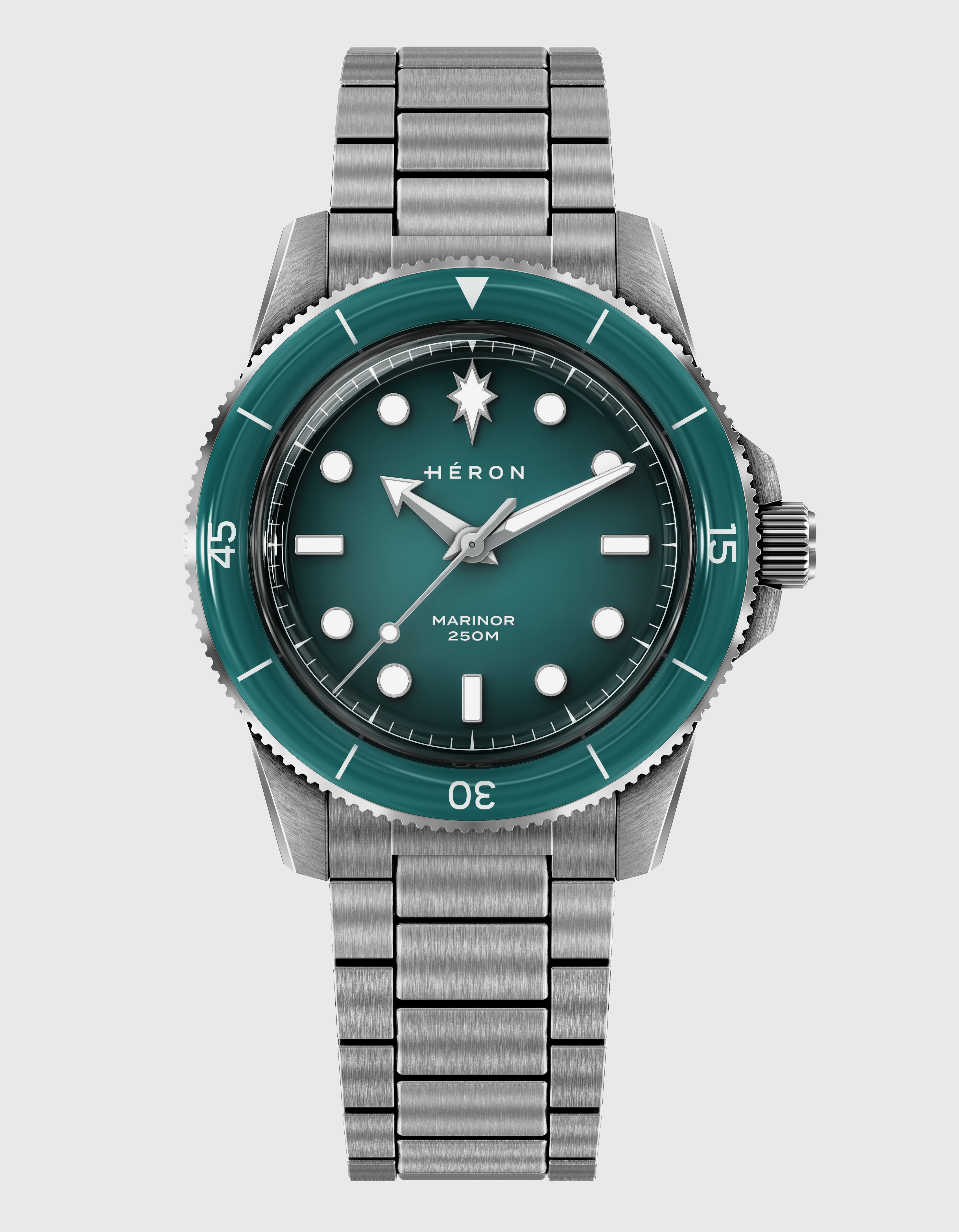 Marinor - Menthol Green | Virtually Scratch-Proof – Héron Watches Inc.